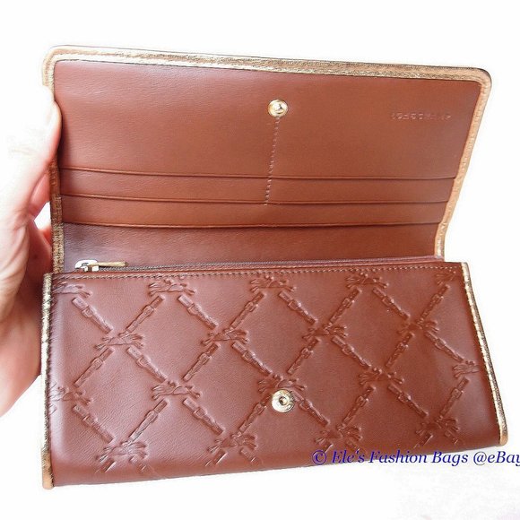 NIB Longchamp LM Cuir Leather Flap Snap Wallet BROWN 100% AUTHENTIC - Picture 10 of 14
